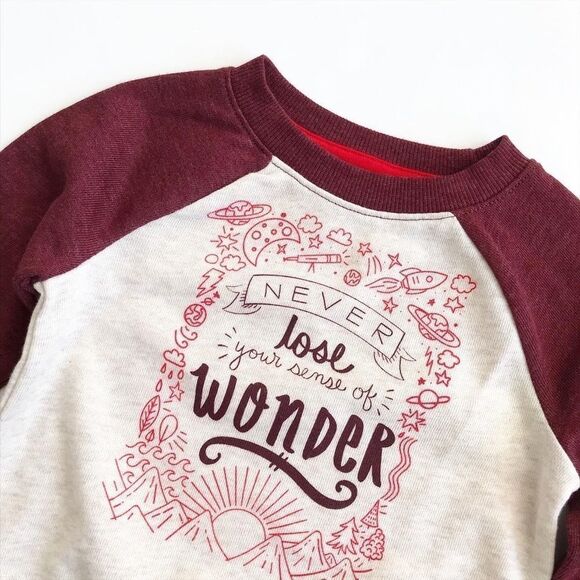 Cat & Jack NWT never loose wonder sweatshirt 12m - Picture 2 of 4